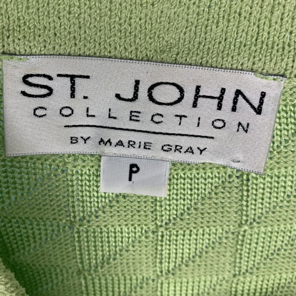 St. John Collection Green Short Sleeve Blazer - Picture 5 of 5